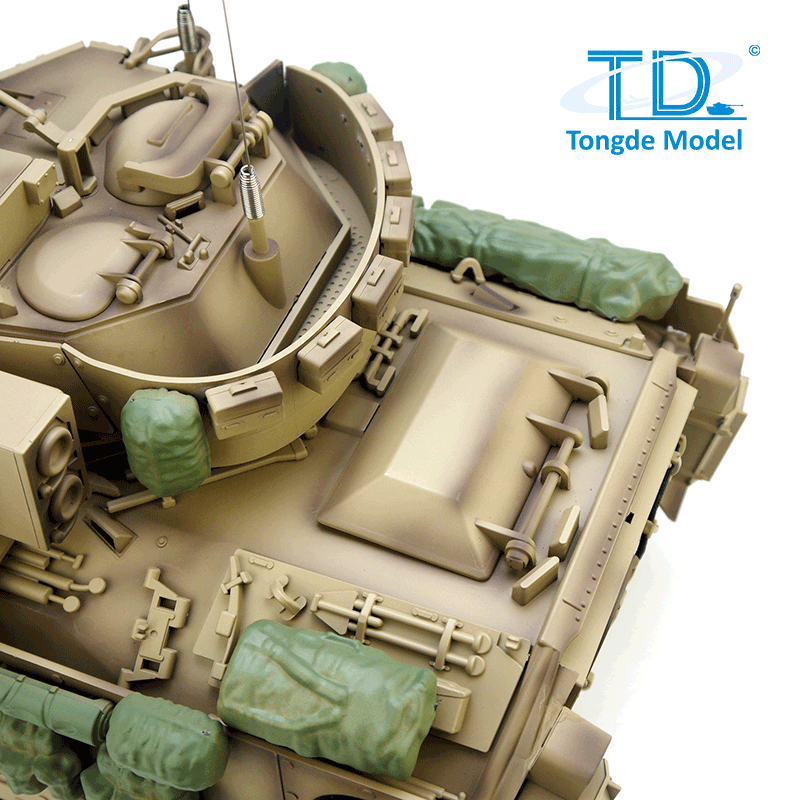 TONGDE US M2A2 Bradley 1/16 Scale Battle Tank - Plastic Tracks