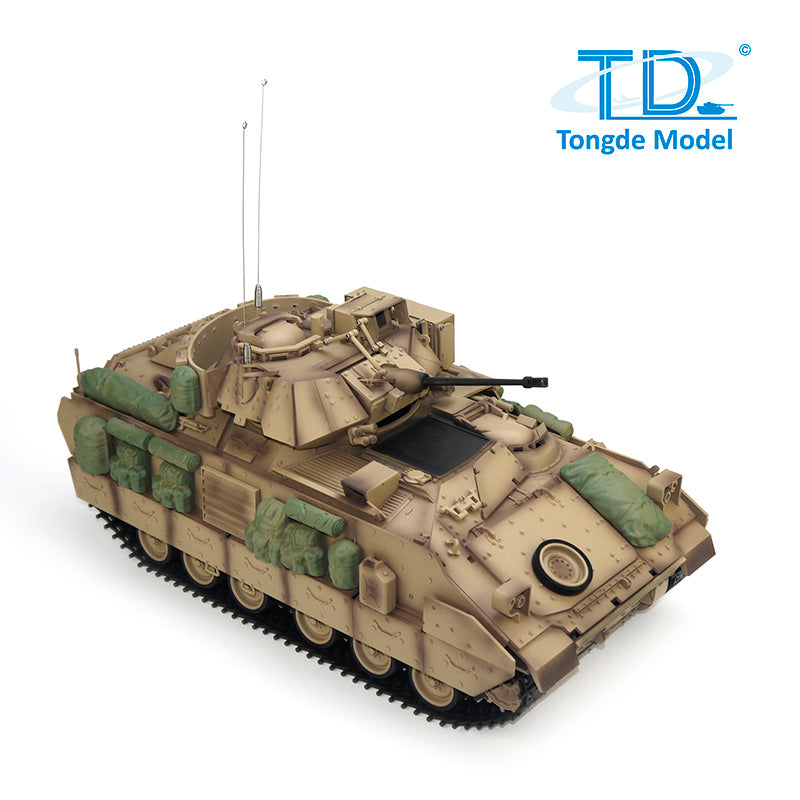 TONGDE US M2A2 Bradley 1/16 Scale Battle Tank - Plastic Tracks