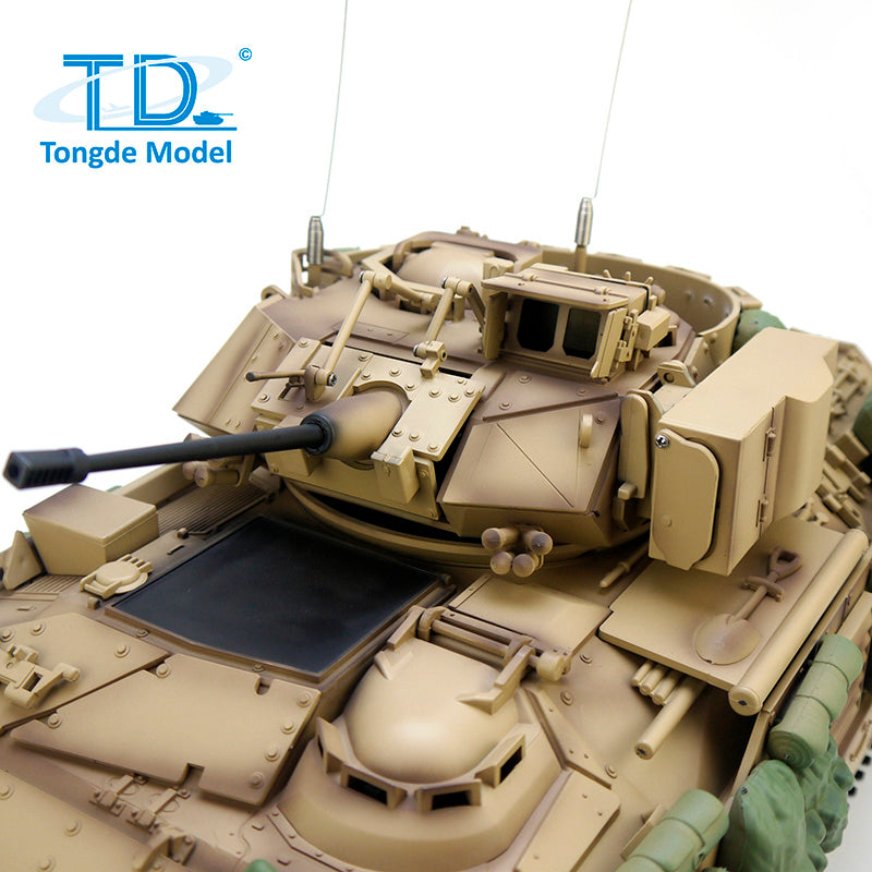 TONGDE US M2A2 Bradley 1/16 Scale Battle Tank - Plastic Tracks