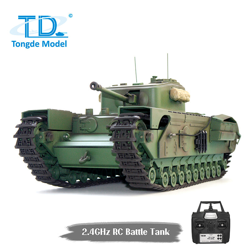 TONGDE CHURCHILL MK VII 1/16 Scale Battle Tank - Plastic Tracks