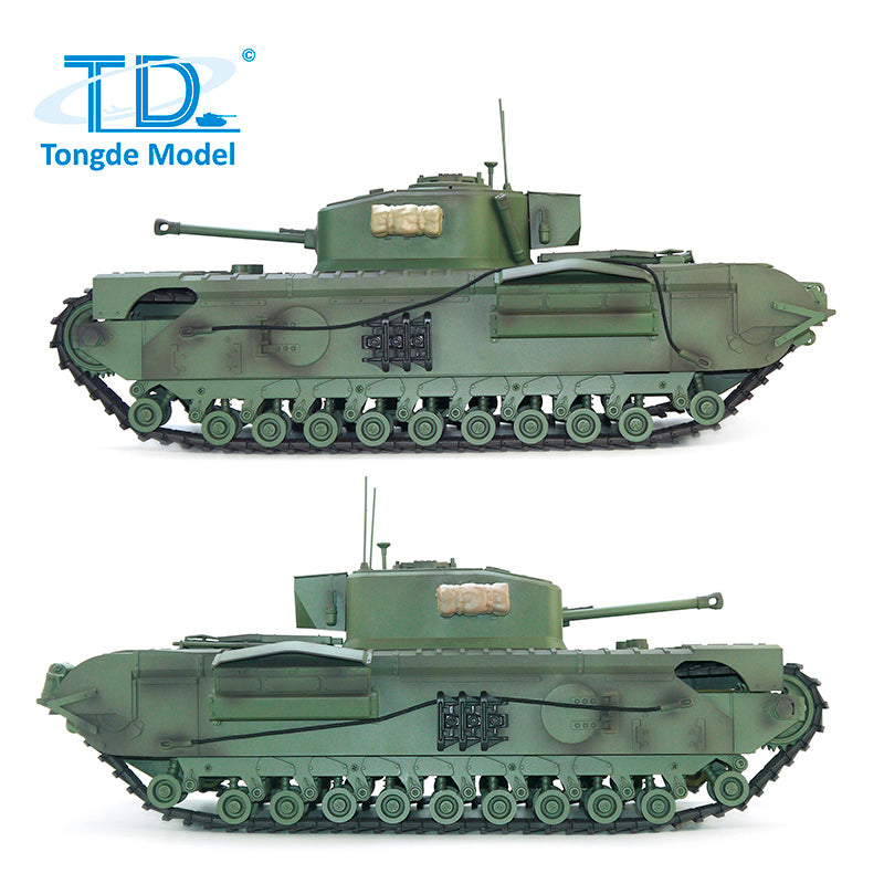 TONGDE CHURCHILL MK VII 1/16 Scale Battle Tank - Plastic Tracks