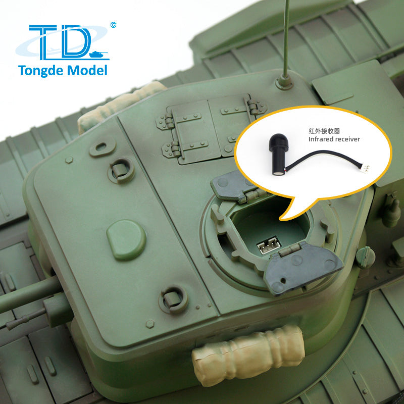 TONGDE CHURCHILL MK VII 1/16 Scale Battle Tank - Plastic Tracks