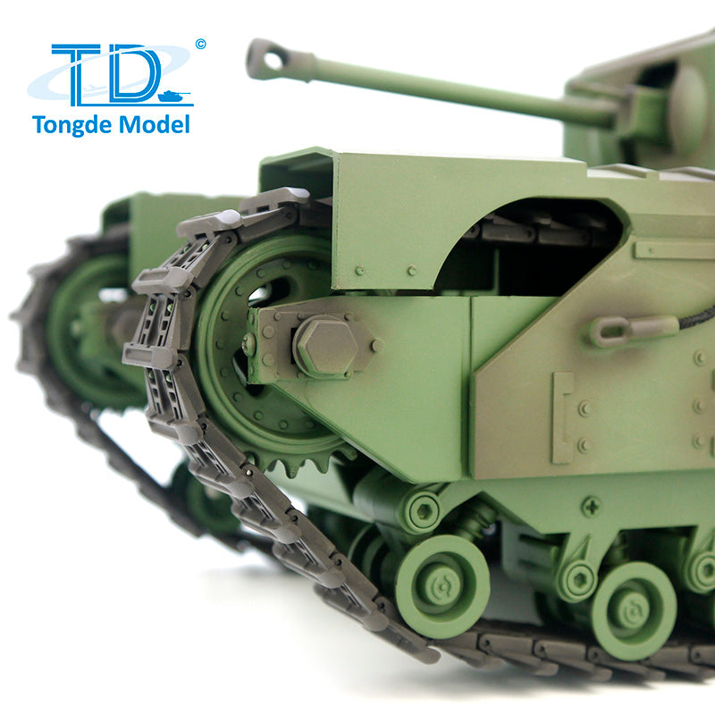 TONGDE CHURCHILL MK VII 1/16 Scale Battle Tank - Plastic Tracks