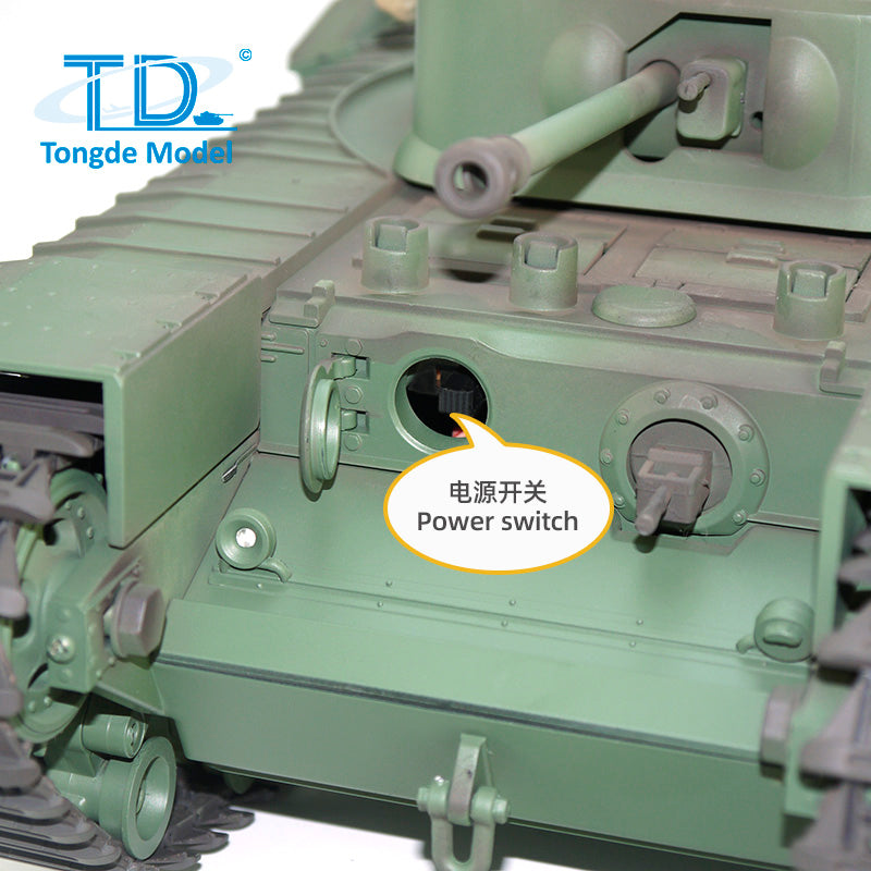 TONGDE CHURCHILL MK VII 1/16 Scale Battle Tank - Plastic Tracks