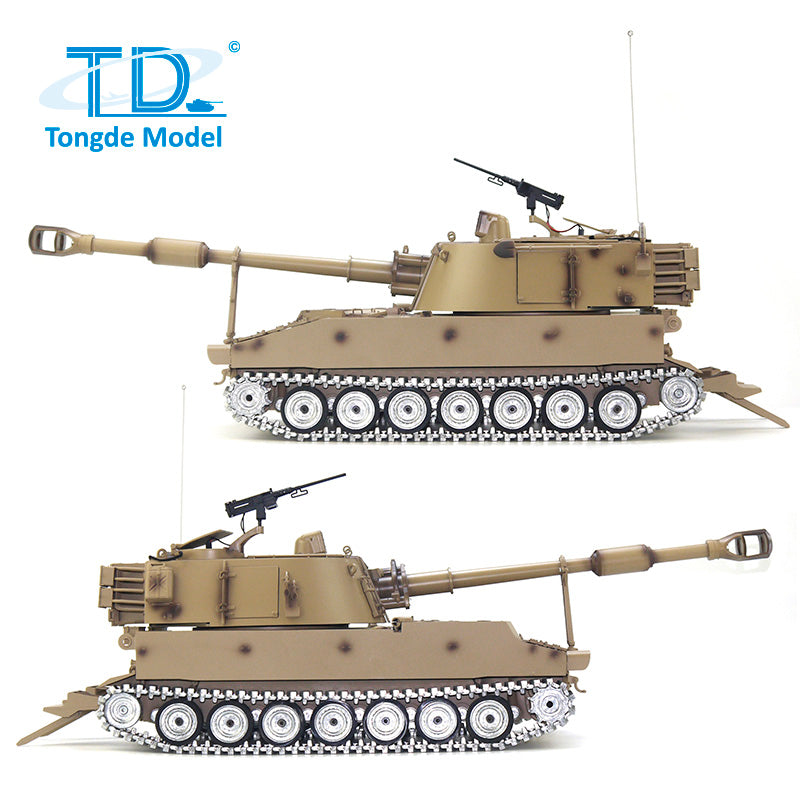 TONGDE M109 A2 HOWITZER 1/16 Scale Battle Tank - Metal Tracks