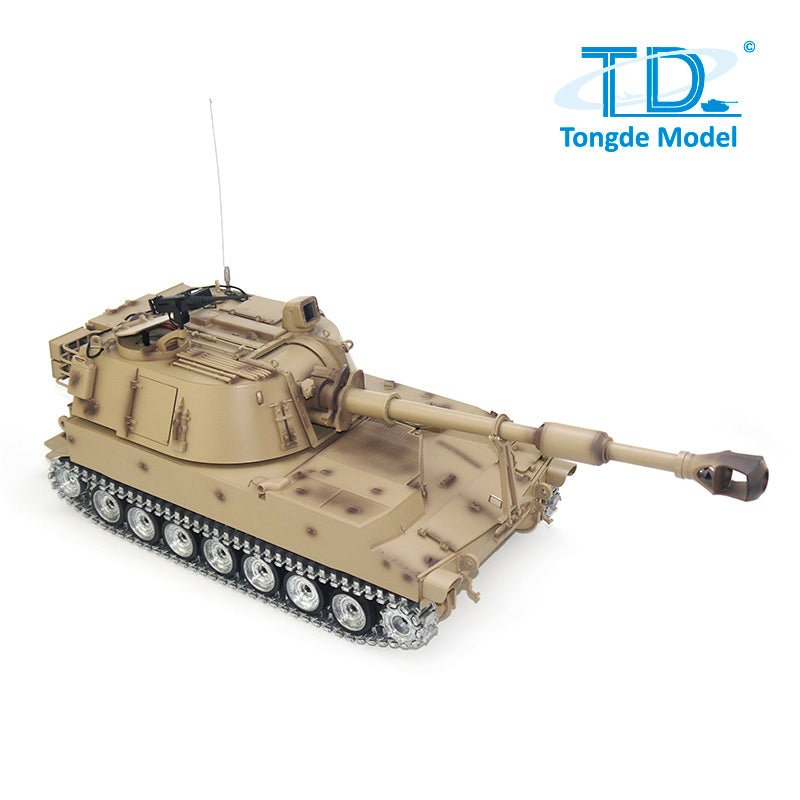 TONGDE M109 A2 HOWITZER 1/16 Scale Battle Tank - Metal Tracks