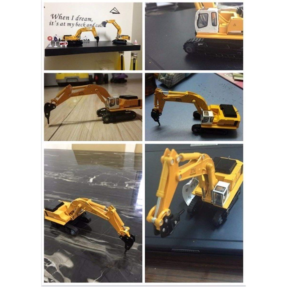 1/87th Scale Diecast Metal Hammer Excavator