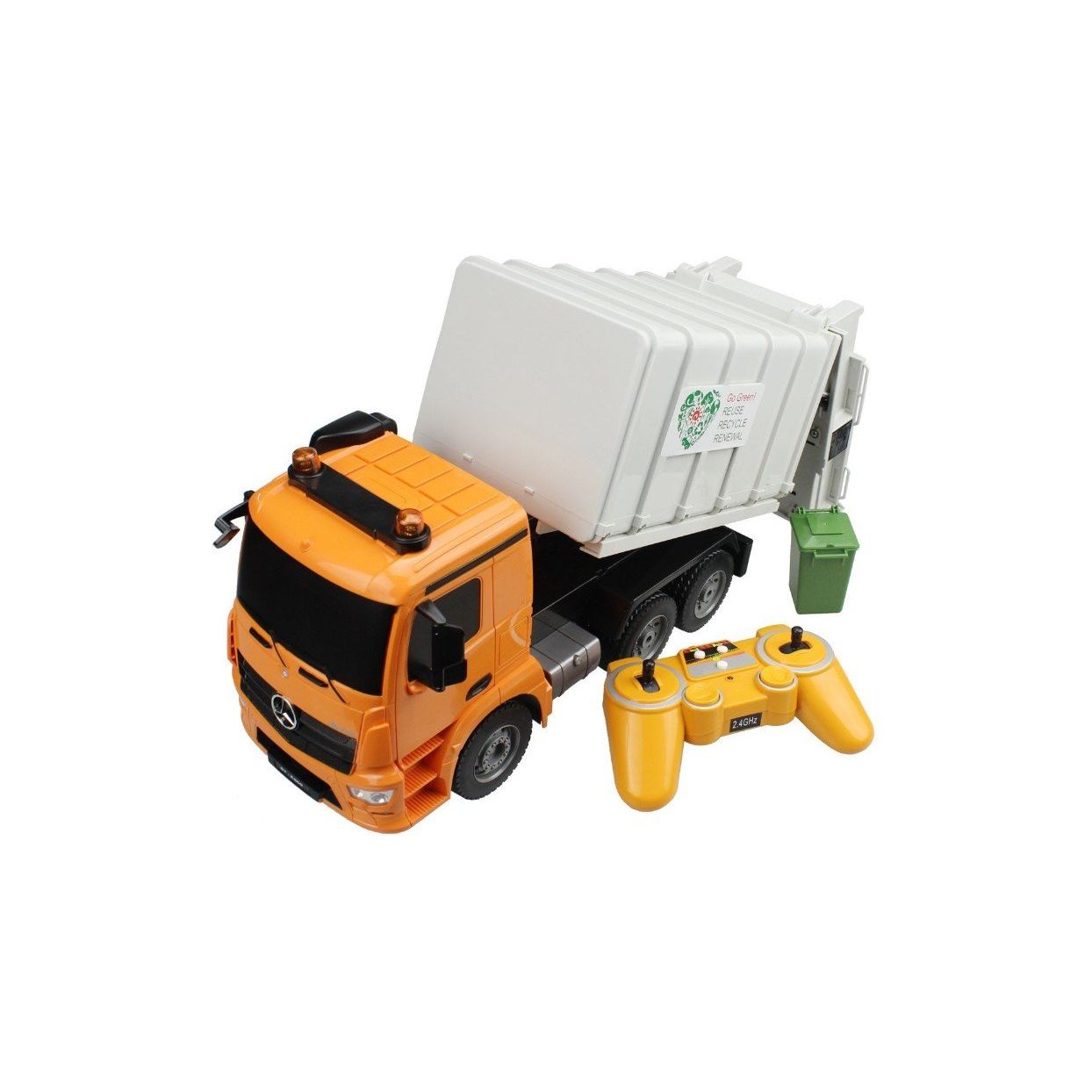 2.4GHz RTR RC Construction - 1/20th Scale Mercedes-Benz Antos Garbage Truck