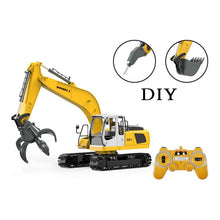 Load image into Gallery viewer, 2.4GHz RTR RC Construction - 1/16th Scale Excavator with Accessories
