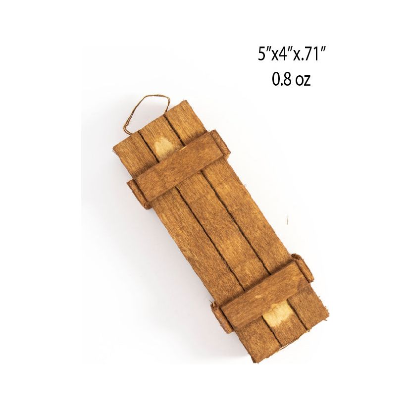 Wooden Ammo Crate w/ x2 Brass Shells