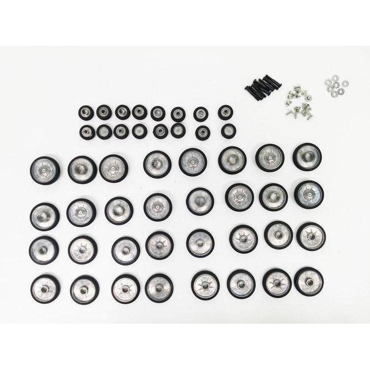 Panzer IV Metal Road Wheels with Rubber Tires