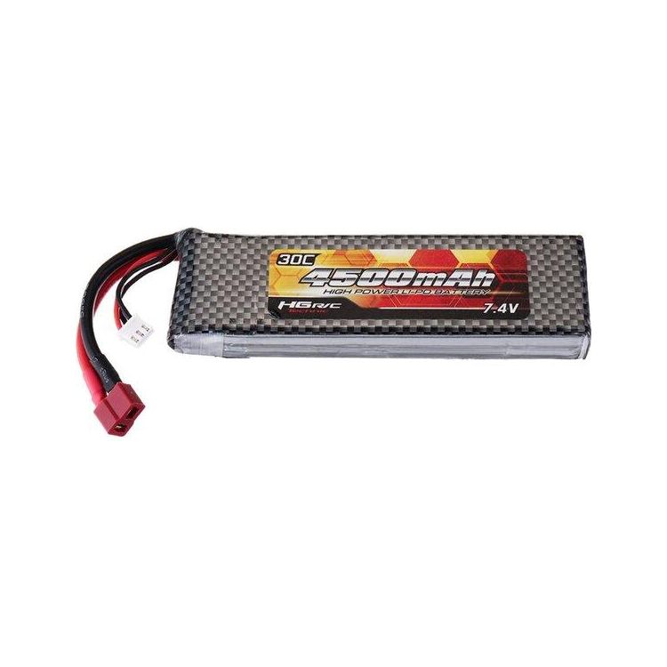7.4V 2S 4500mAh Lipo Battery (T-Plug)