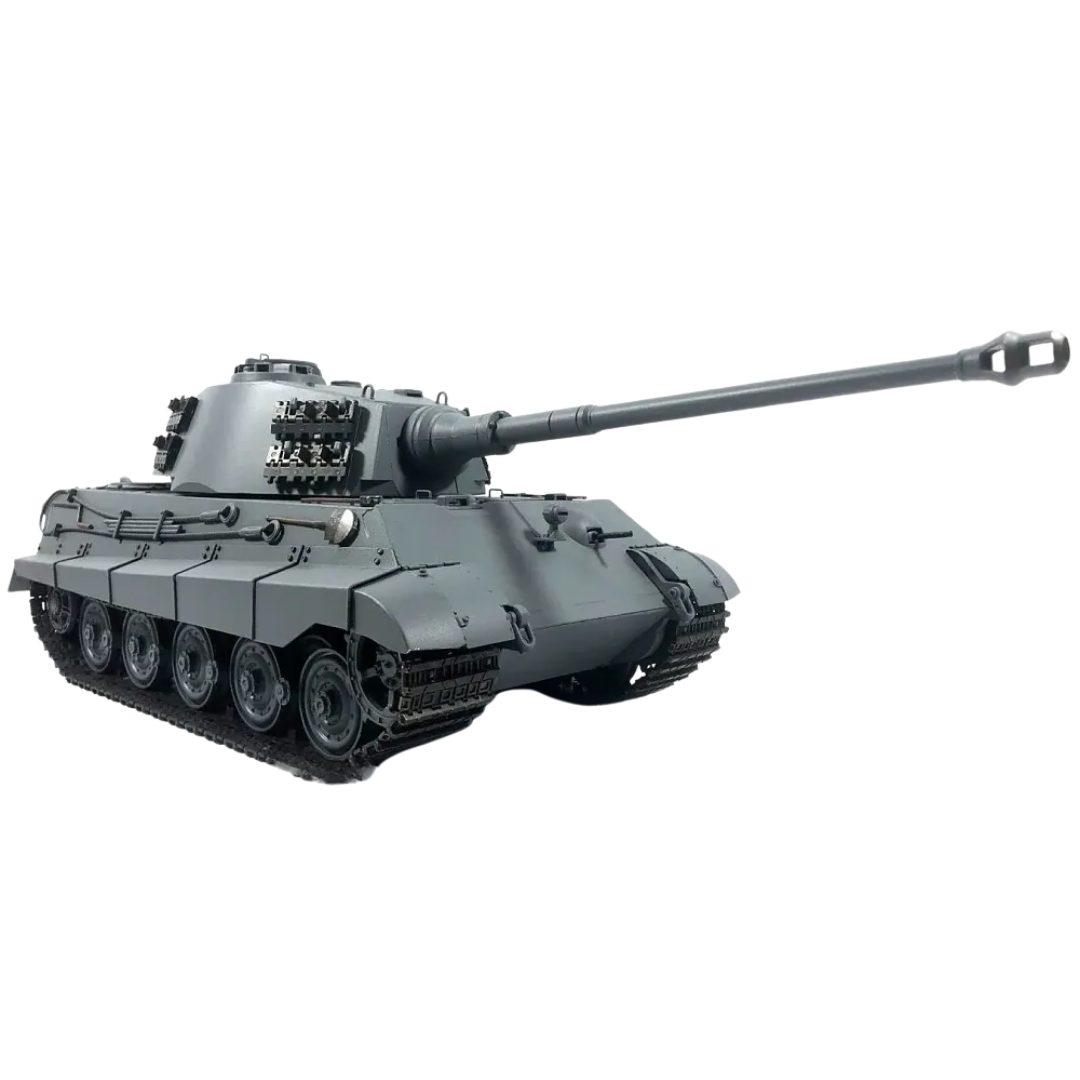 Airsoft Mato German King Tiger German Grey Metal 1/16 Scale Heavy Battle Tank RTR
