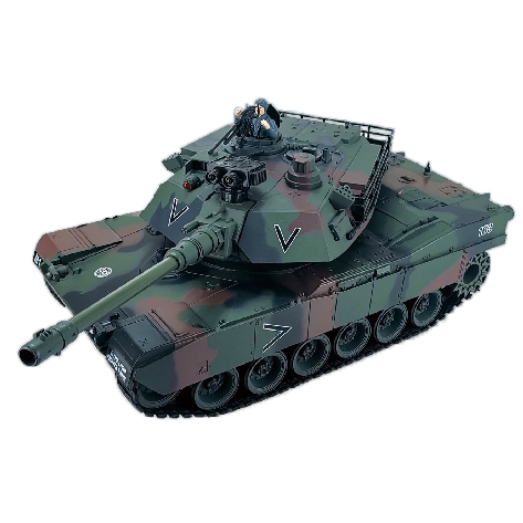 1/18 Scale US M1A2- 2.4Ghz RC Tank Force (Green Camo or Tan)