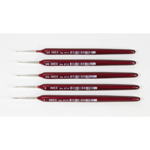 IMEX Triangular Red Sable Brushes (Pick Size) - Taigen Tanks