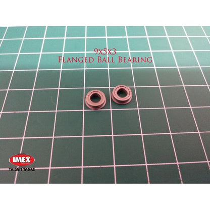 9x5x3 Flanged Ball Bearing (For Gearboxes) - Taigen Tanks