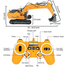 Load image into Gallery viewer, 2.4GHz RTR RC Construction - 1/16th Scale Excavator
