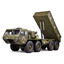 Load image into Gallery viewer, 1/12th Scale HG-P803 8x8 HEMMT Dump Truck Upgraded ARTR w/ LEDs and Sounds
