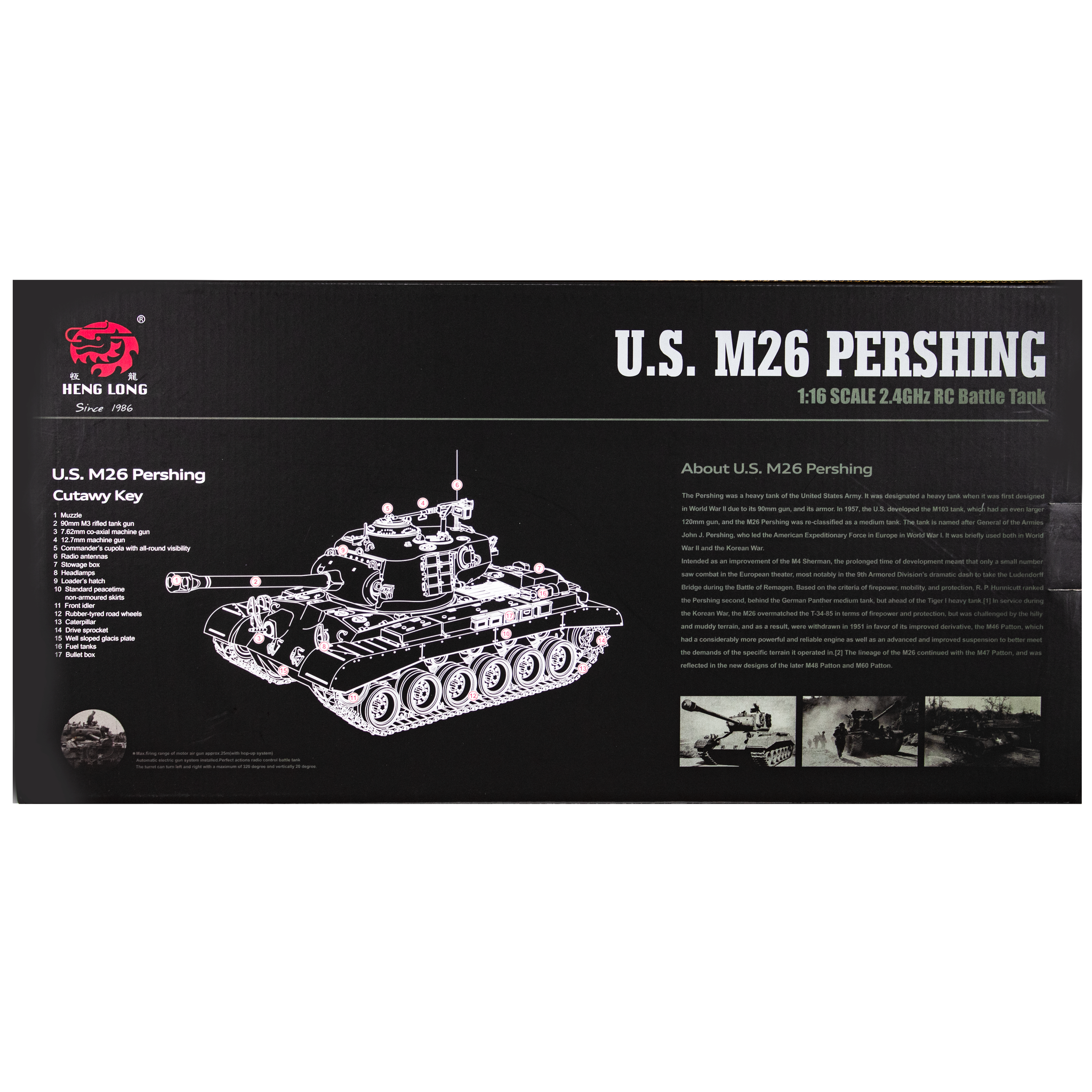 Heng Long M26 Pershing Snow Leopard Professional Edition with 7.0 Elec Taigen Tanks