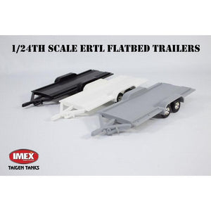 1/24th Scale Flatbed Trailer with Loading Ramps and Ball Mount