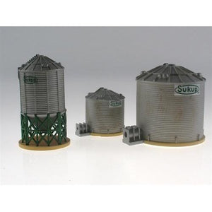 IMEX Perma Scene - Sukup Grain Tower Set (3 Towers Total) - Taigen Tanks