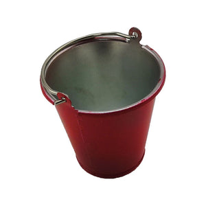 Red metal Buckets (2 different size options)